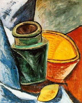 Jarra y limón cubismo 1907 Pablo Picasso Pinturas al óleo